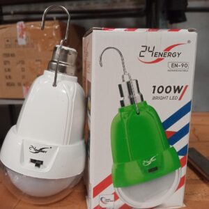 24 ENERGY 100W AC/DC Rechargeable Battery Bulb 3 hrs Bulb Emergency Light (Pack of 1)