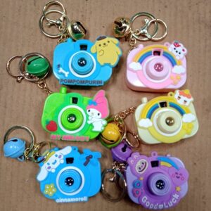 Projection Camera Keychain | Keychain for Car, Bike, Home | Key Chain with Ring | Gift for Men, Women, Girls, Boys (Mix design)