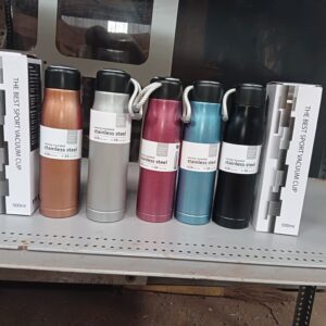 500 ml Stainless Steel Water Bottle – Double-Wall Insulated, BPA-Free, Leak-Proof, Durable, Sports & Travel Flask-Hot and Cold Water Bottlel 1pcs (Multicolor)